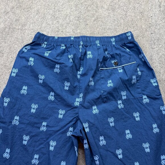 Psycho Bunny Pajama Bottoms Men M Blue All Over Print AOP 31" - Picture 6 of 16